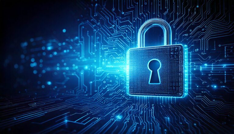 Lock on cyber background - Security Buyer